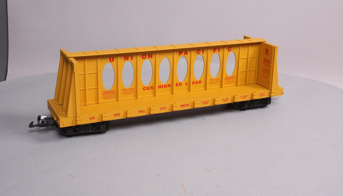 USA Trains R17405 G Union Pacific Center I-Beam Flat Cars (Yellow)