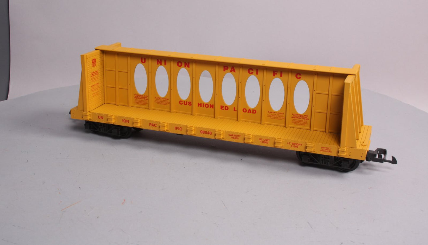USA Trains R17405 G Union Pacific Center I-Beam Flat Cars (Yellow)