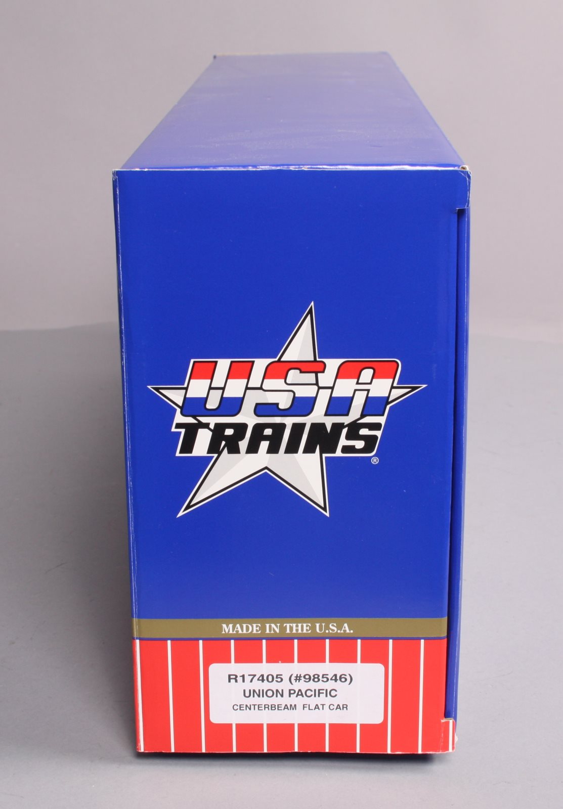 USA Trains R17405 G Union Pacific Center I-Beam Flat Cars (Yellow)