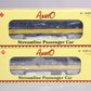 RMT 93133-2 O Alaska Streamliner Passenger Dome & Observation Car (Set of 2)