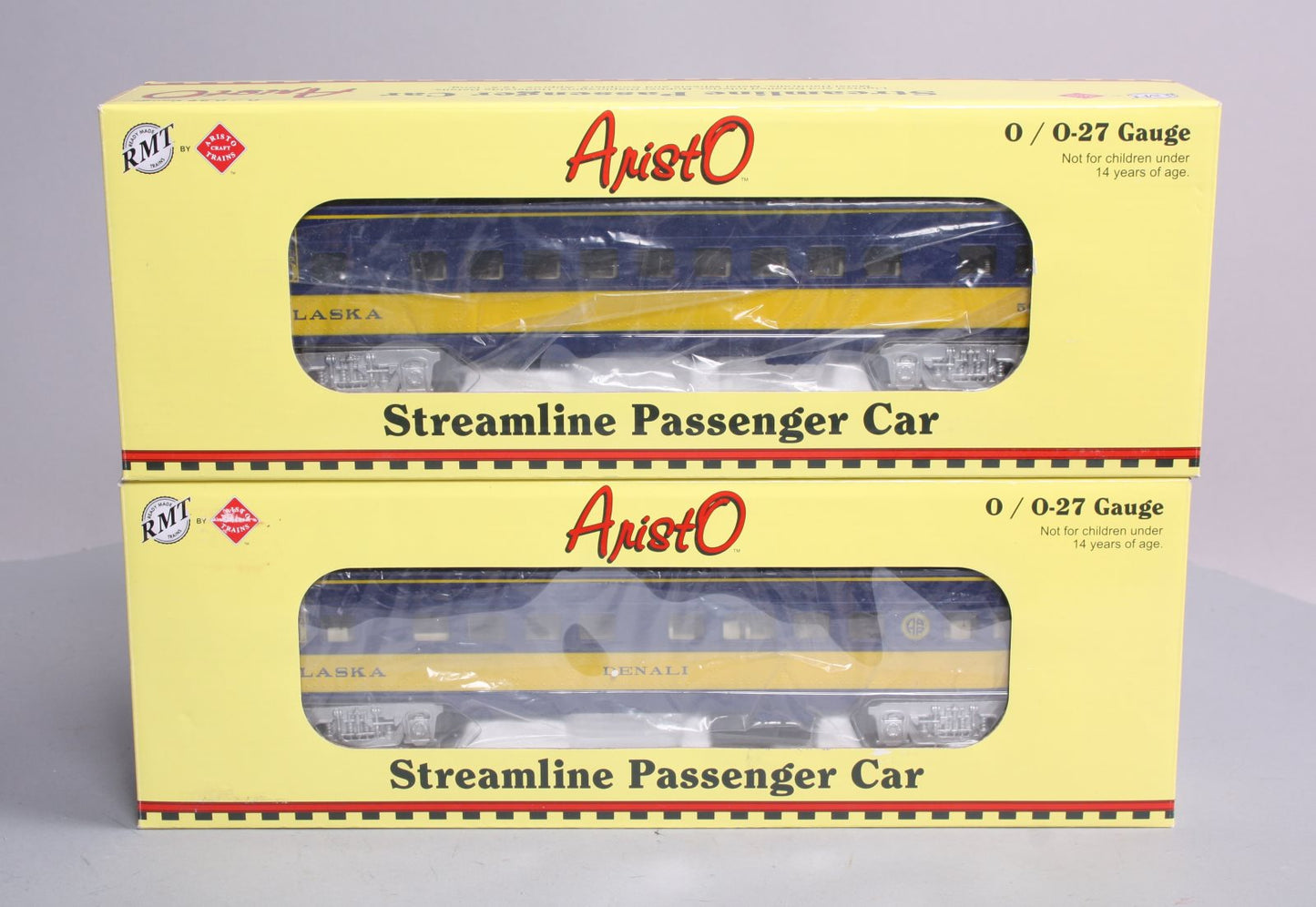 RMT 93133-2 O Alaska Streamliner Passenger Dome & Observation Car (Set of 2)