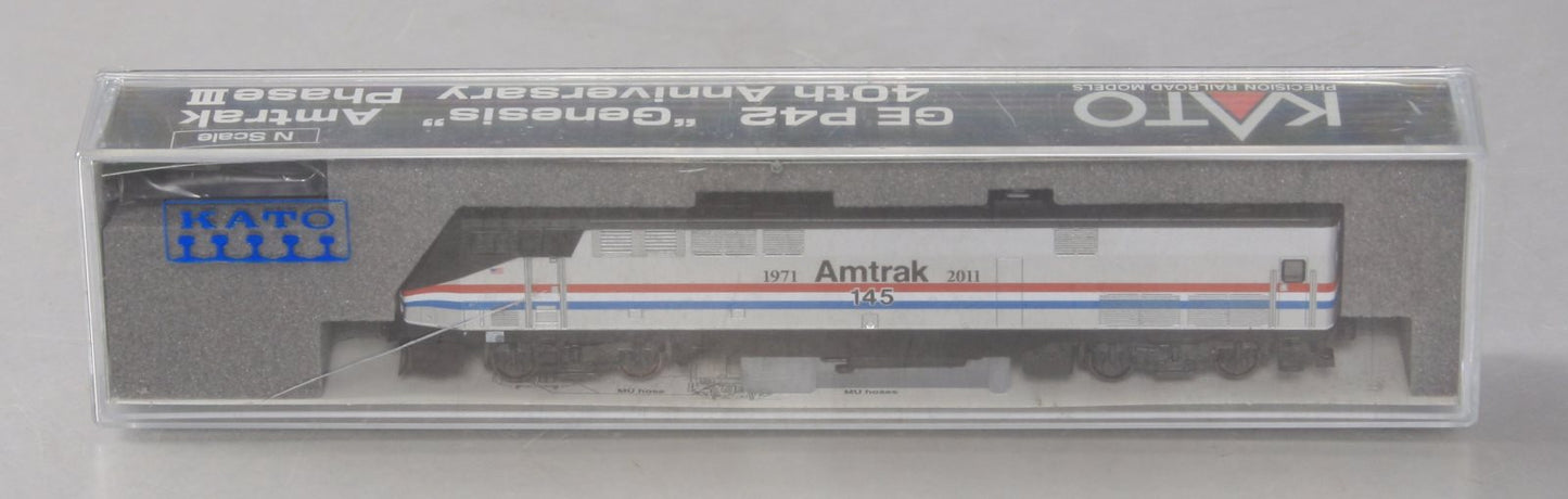 Kato 176-6021 N Amtrak/Ph III 40th Anniv Genesis P42 Diesel Locomotive #145