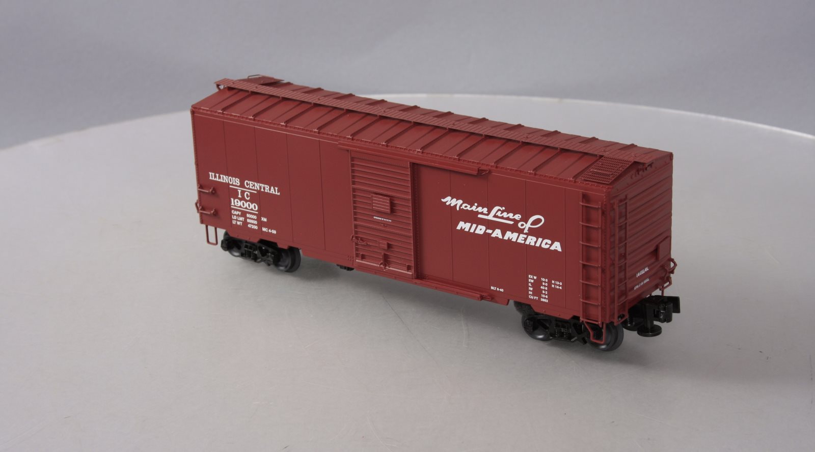 Lionel 6-83572 O Illinois Central Grain Door PS-1 Boxcar #19000