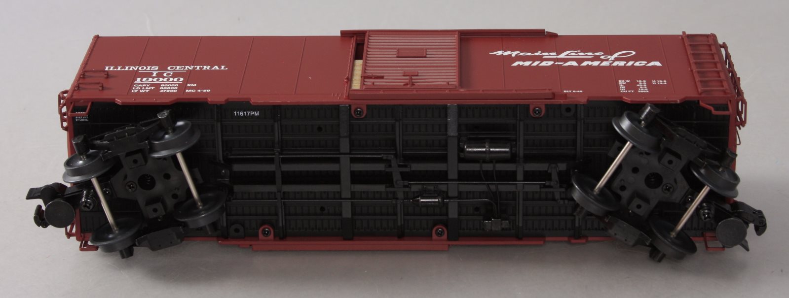 Lionel 6-83572 O Illinois Central Grain Door PS-1 Boxcar #19000