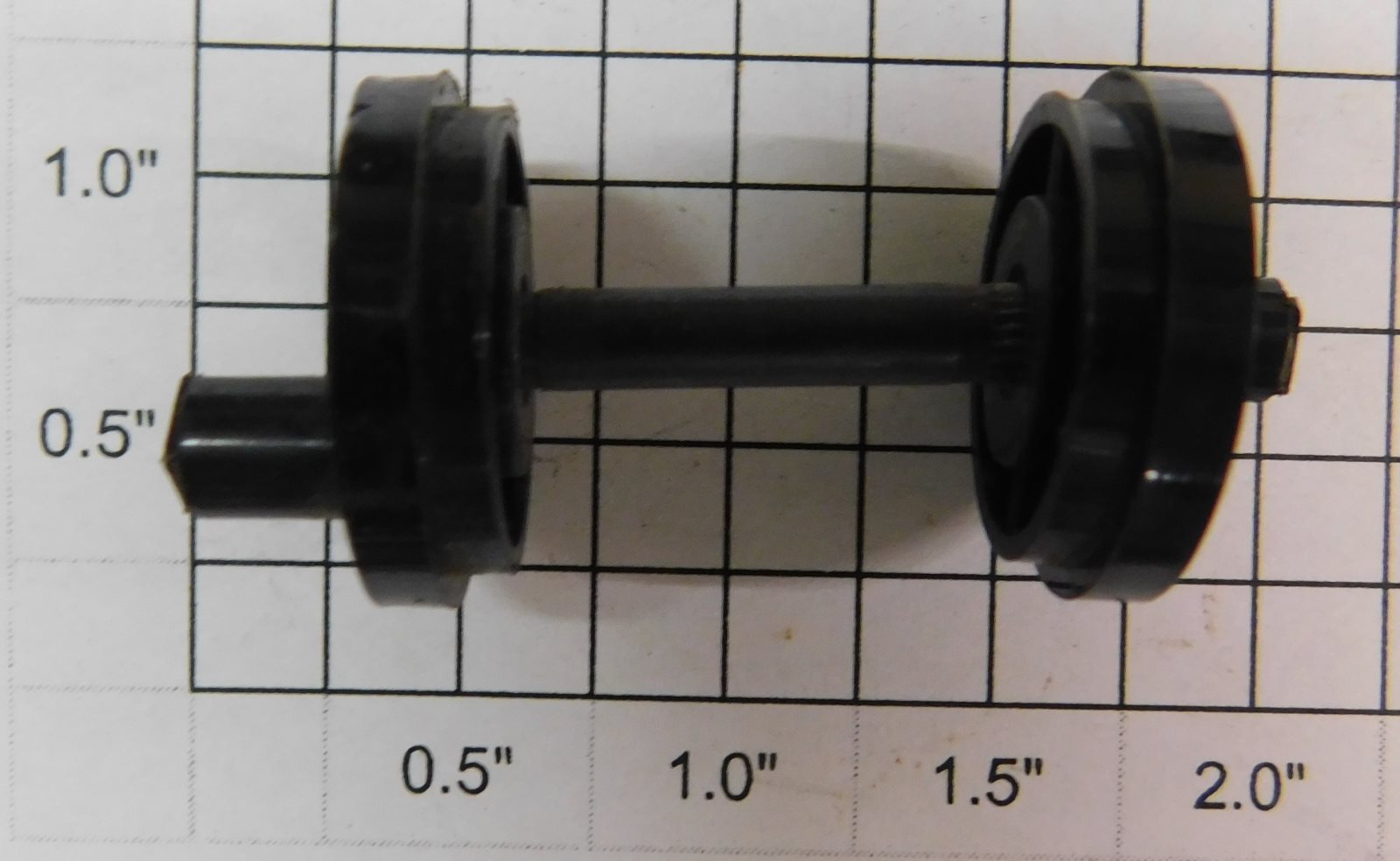 American Flyer PA15B033AS Flamgeless 2 Wheels & Axle Set