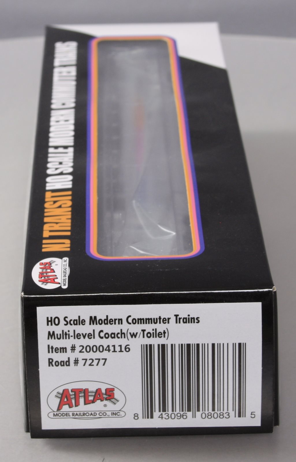 Atlas 20004116 HO New Jersey Transit Multi-level Commuter Coach Trailer #7277