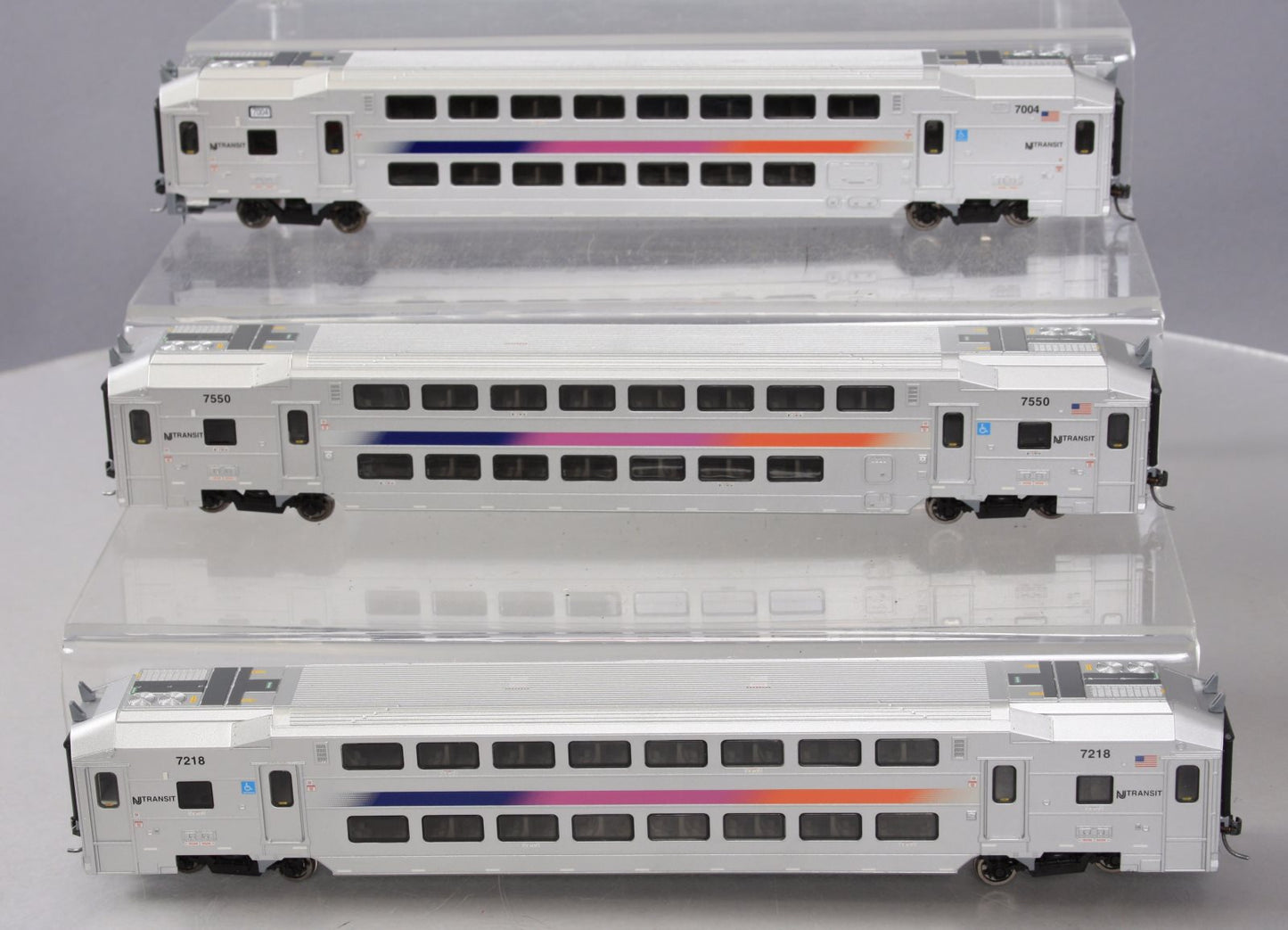 Atlas 20004139 Ho COMMUTER CAB & TRAILER 3pk