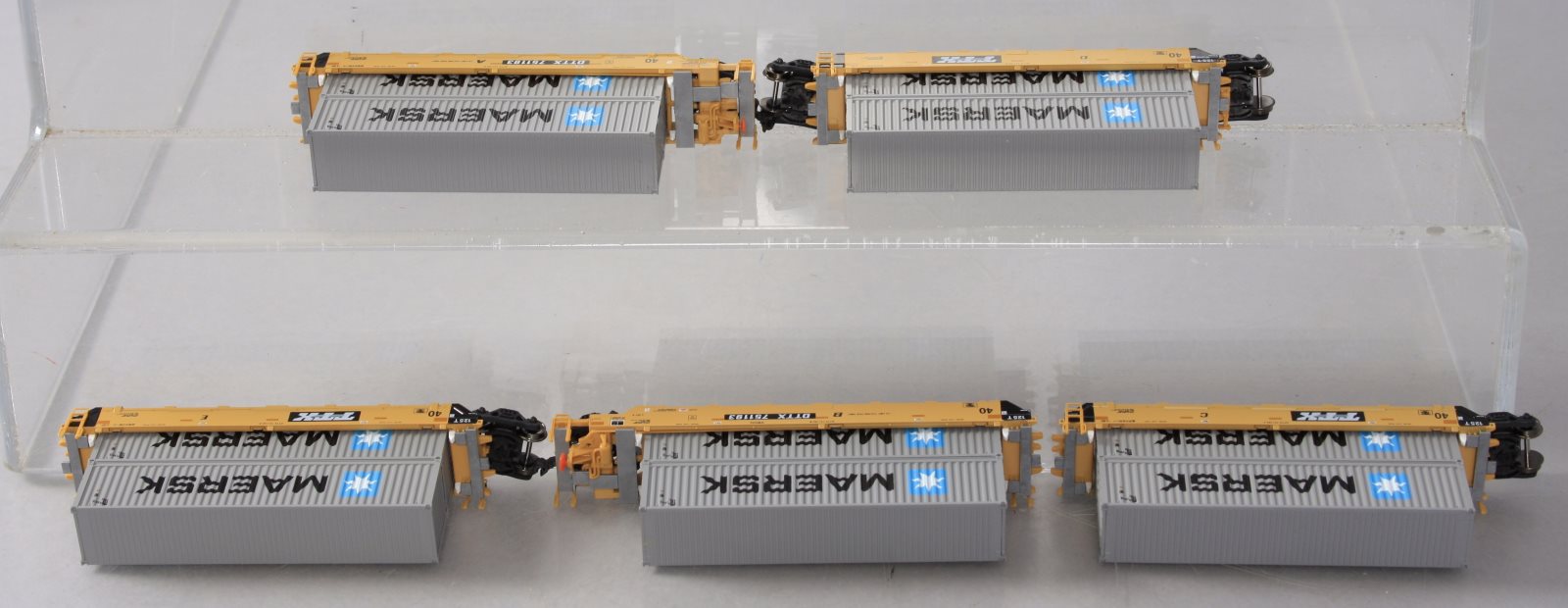 Kato 106-6144 N TTX Gunderson MAXI-I Double Stack Car #751193 Set