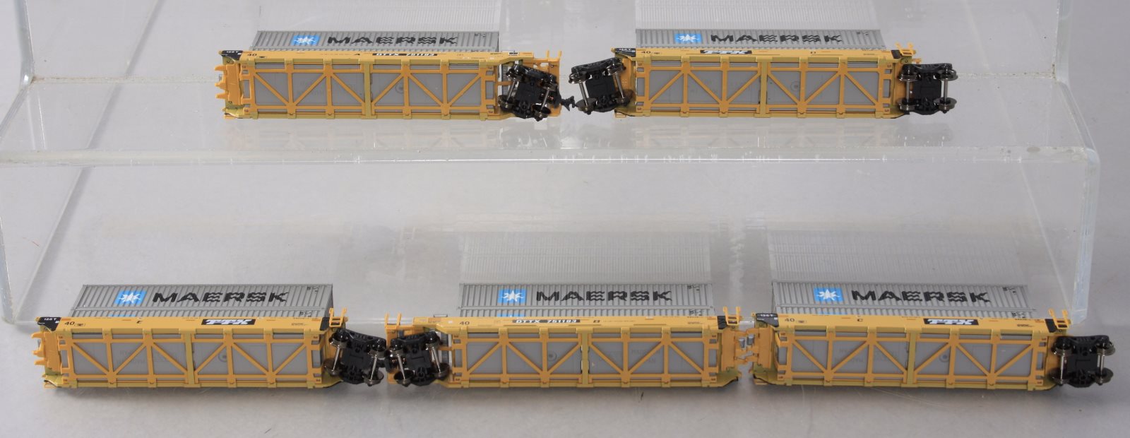 Kato 106-6144 N TTX Gunderson MAXI-I Double Stack Car #751193 Set