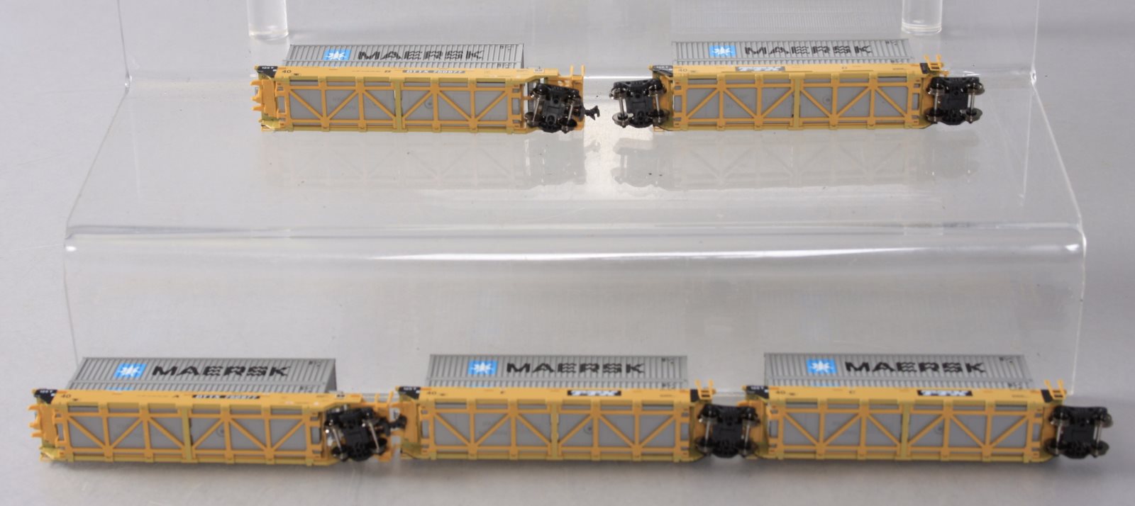 Kato 106-6143 N TTX Gunderson MAXI-I Double Stack Car #750977 – Trainz