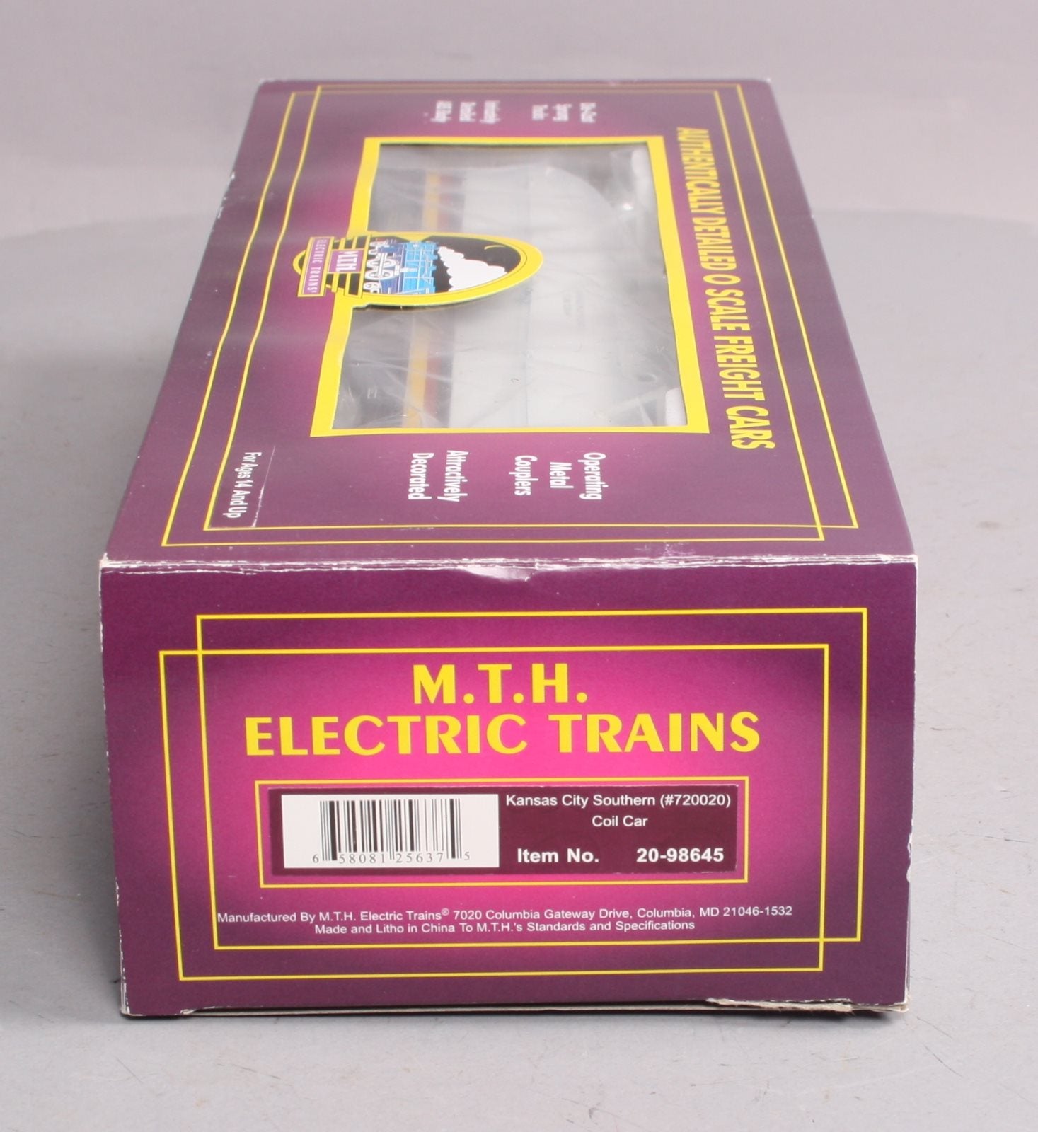 MTH 20-98645 O Gauge Kansas City Southern Coil Car