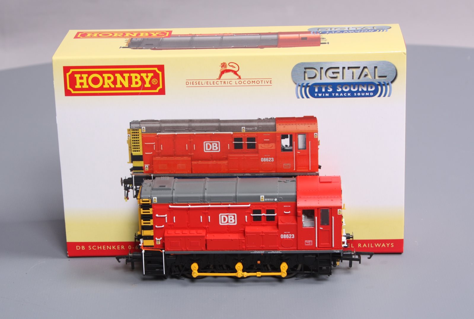 Hornby R3504TTS OO DB Schenker Class 08 0-6-0 Steam Locomotive Sound #08623