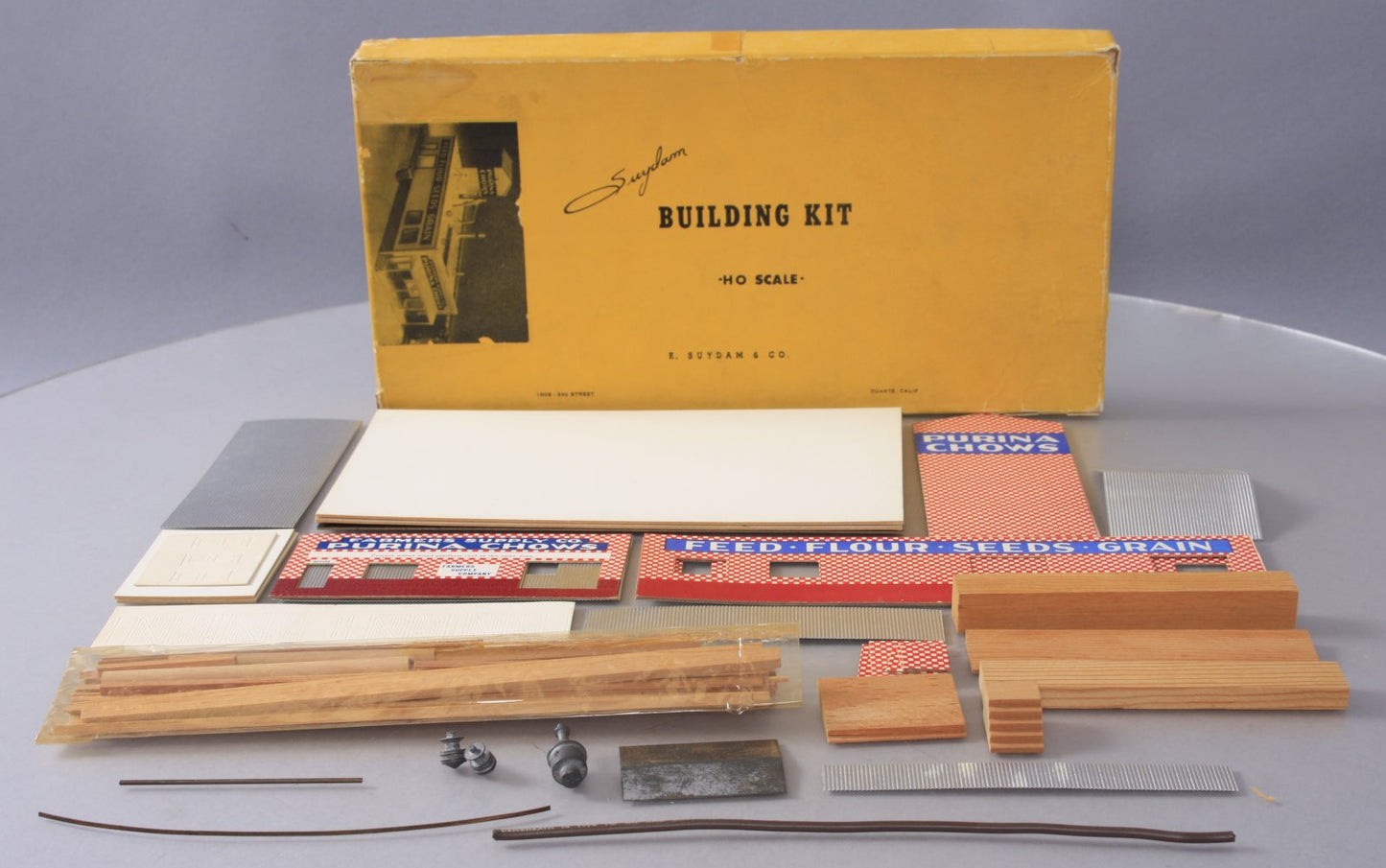 Suydam 82 HO Scale Purina Chow Feed Mill Building Kit