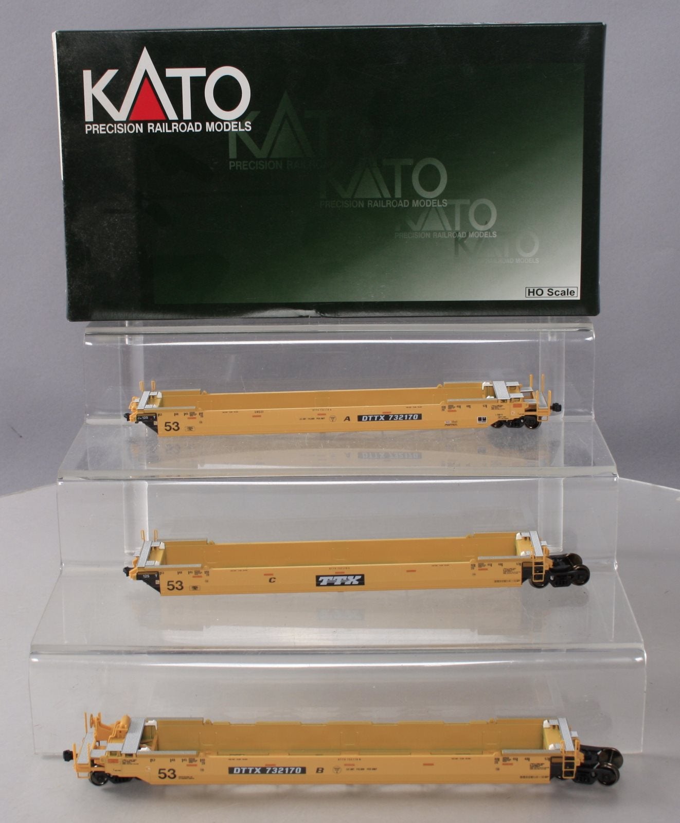 Kato 30-9017 HO TTX Gunderson MAXI-IV Double Stack Car #53 [3]