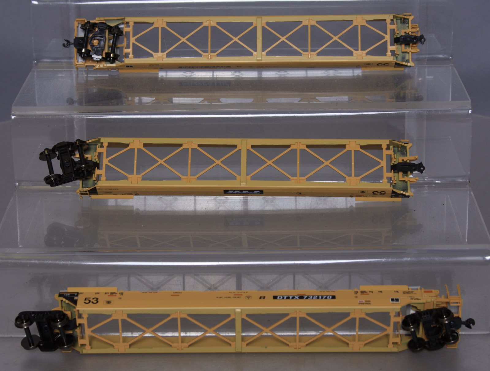 Gunderson Double Stack Car Kato HO MAXI-IV 0 ~ TTX Set 53' Scale