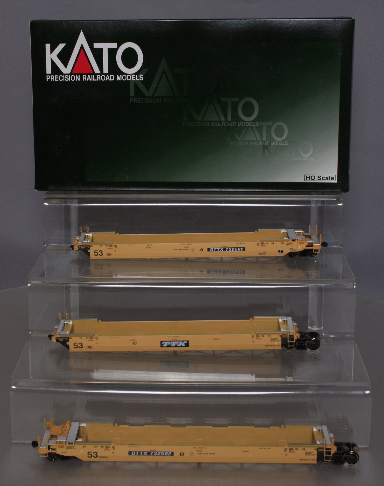 Kato 30-9018 HO TTX Gunderson MAXI-IV Double Stack Car #53 [3]