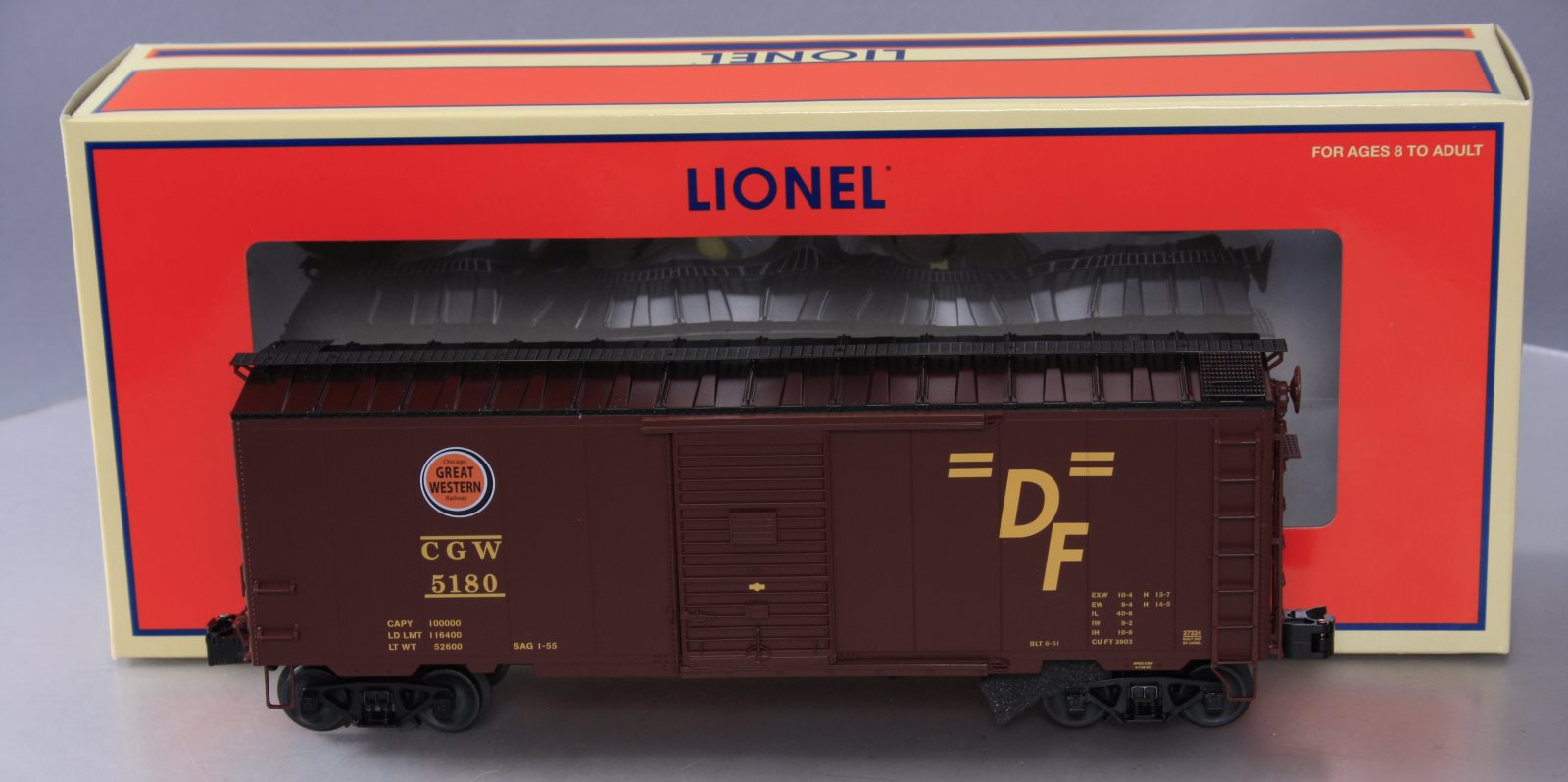 Lionel 6-27224 O Gauge Chicago Great Western PS-1 Boxcar #5180