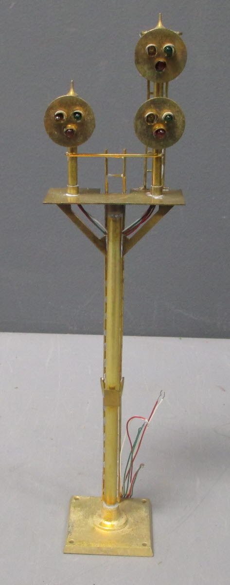 Max Gray 1041 O Scale Brass Junction Bracket Type Signal Mast