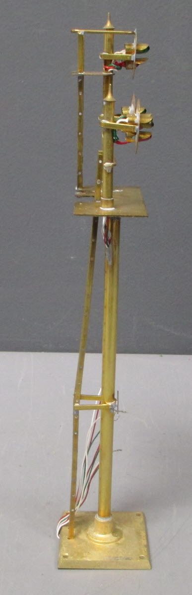 Max Gray 1041 O Scale Brass Junction Bracket Type Signal Mast