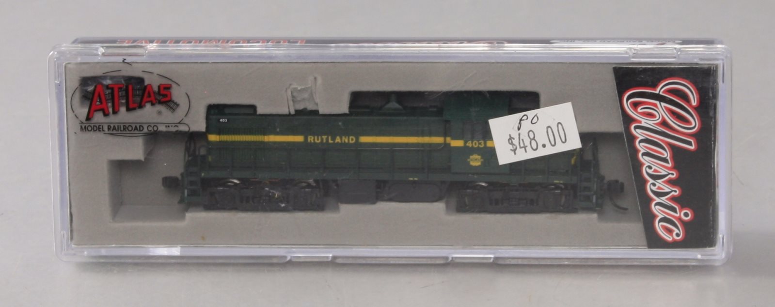 Atlas 40003086 N Rutland RS-1 Locomotive (Green/Yellow) #403