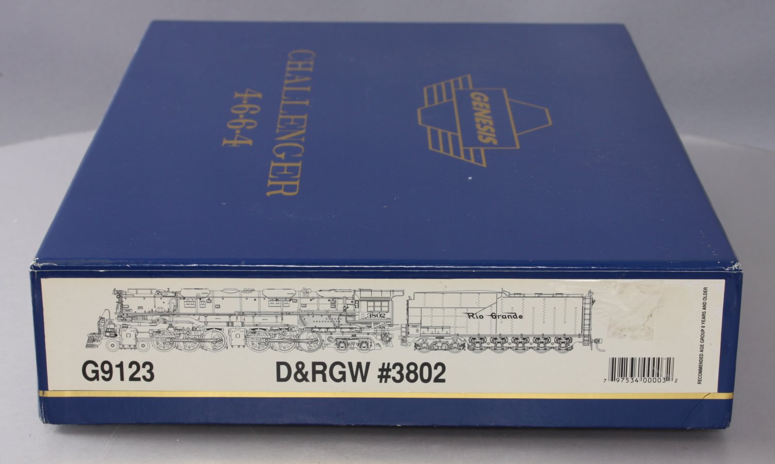 Athearn G9123 HO Denver and Rio Grande Western 4-6-6-4 with DCC & Sound #3802