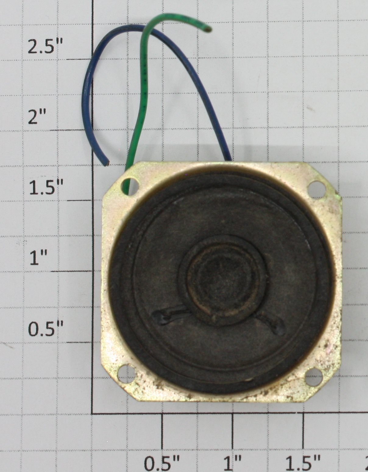 Acme 9000X-100 8 Ohm .1 Watt 1.5" Diameter Speaker with Square Mount