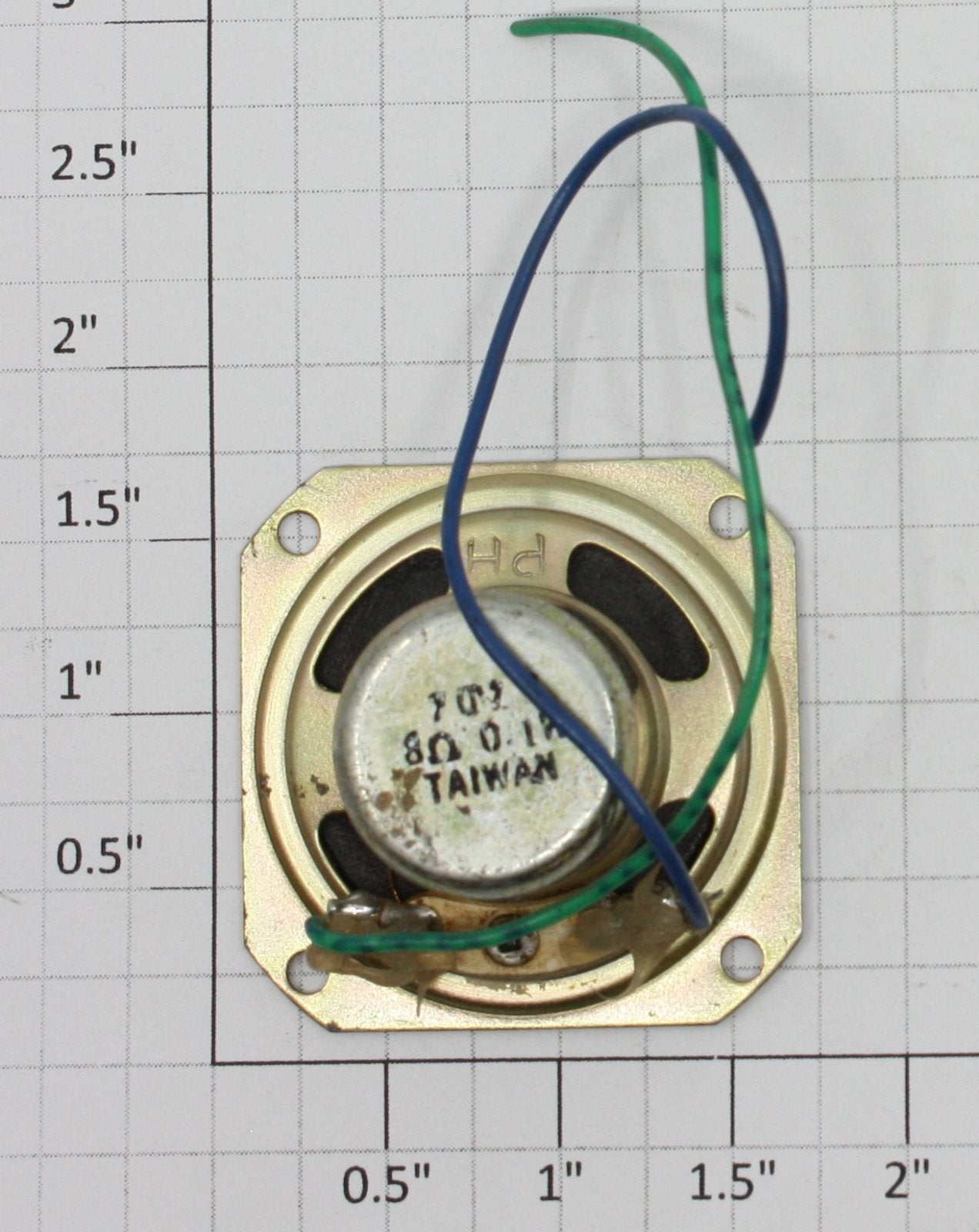 Acme 9000X-100 8 Ohm .1 Watt 1.5" Diameter Speaker with Square Mount