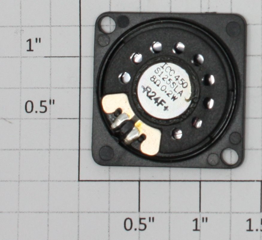 Acme S125SLA 8 Ohm .2Watt 1" Diameter Round Pancake Speaker