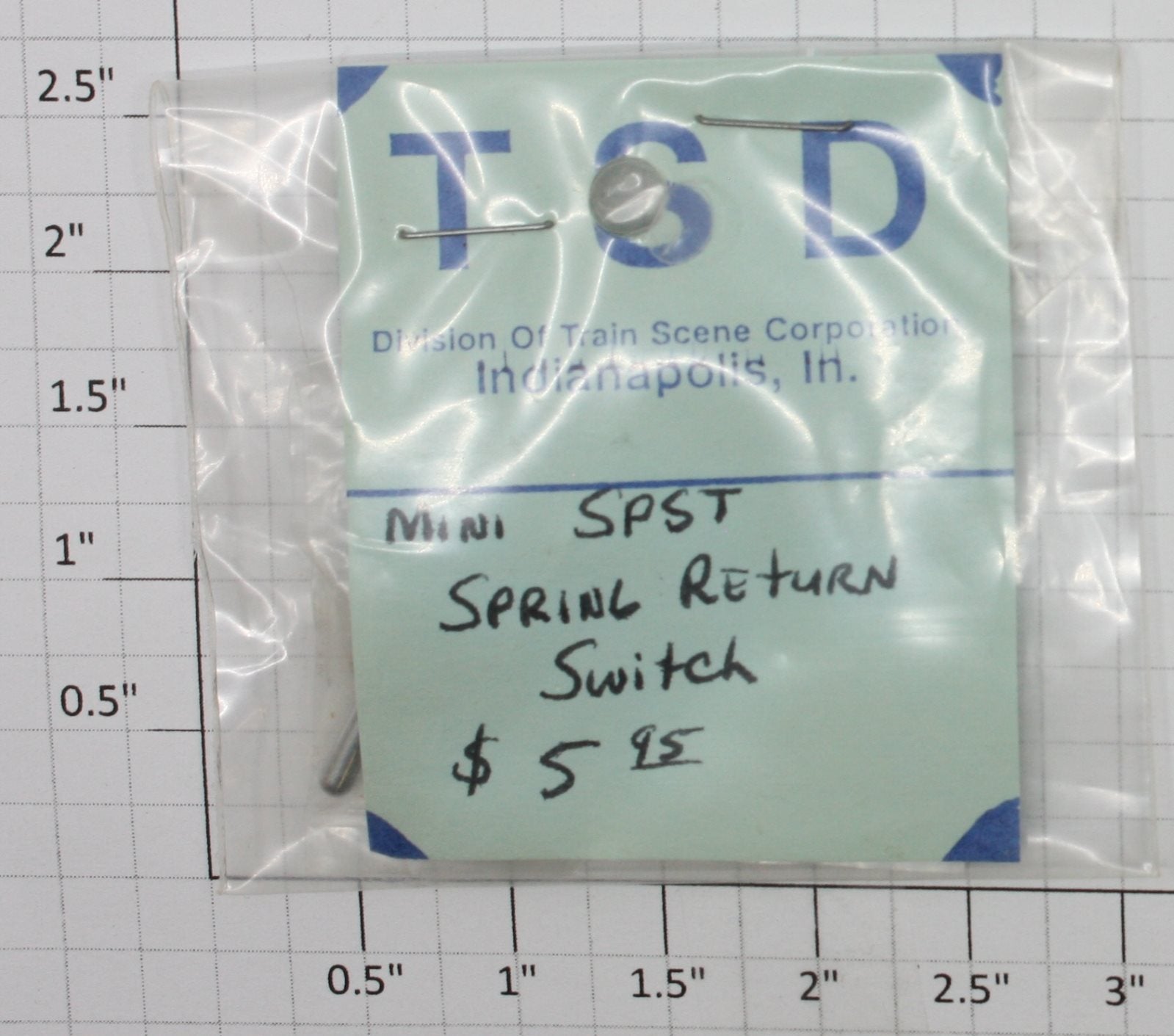 TSD Train Scene Corp SPST-5115 SPST Spring Return Mini Toggle Switch