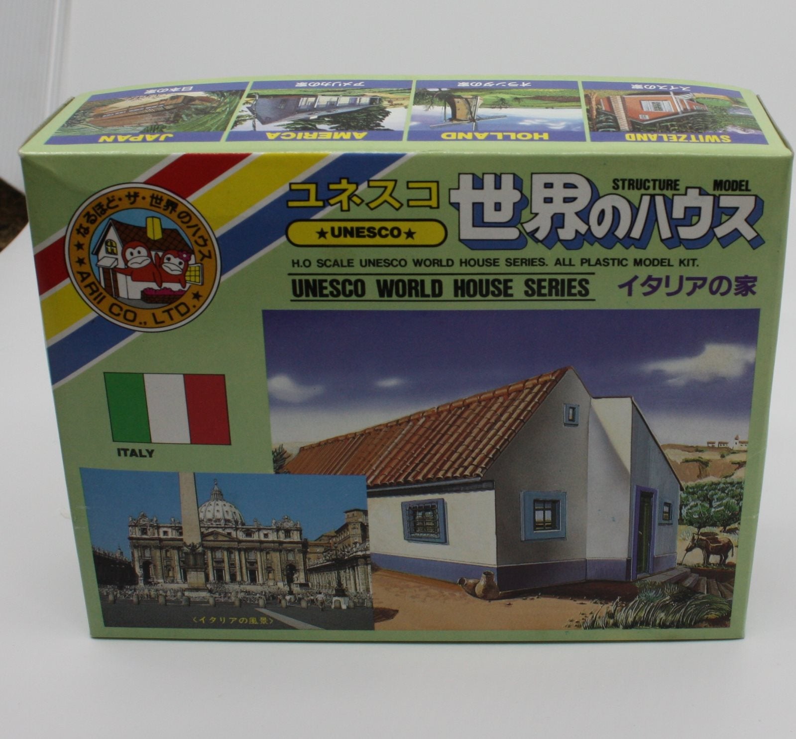 ARII AR964-300 HO Unesco World House Series Italy Bulding Kit #4