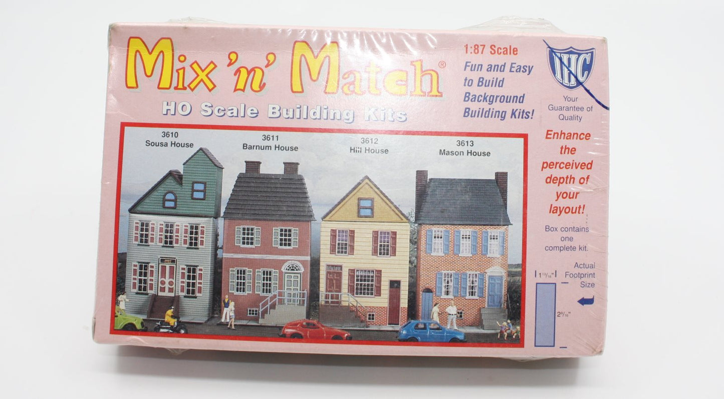 IHC 3612 HO Scale Mix ''n'' Match Hill House Building Kit