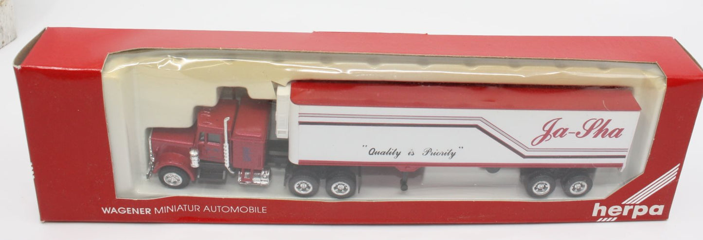 Herpa 6018 HO 40' Ja-Sha Tractor Trailer