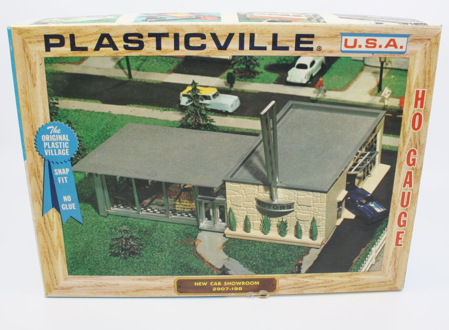 Bachmann 207-198 HO Plasticville, U.S.A. New Car Showroom Building Kit