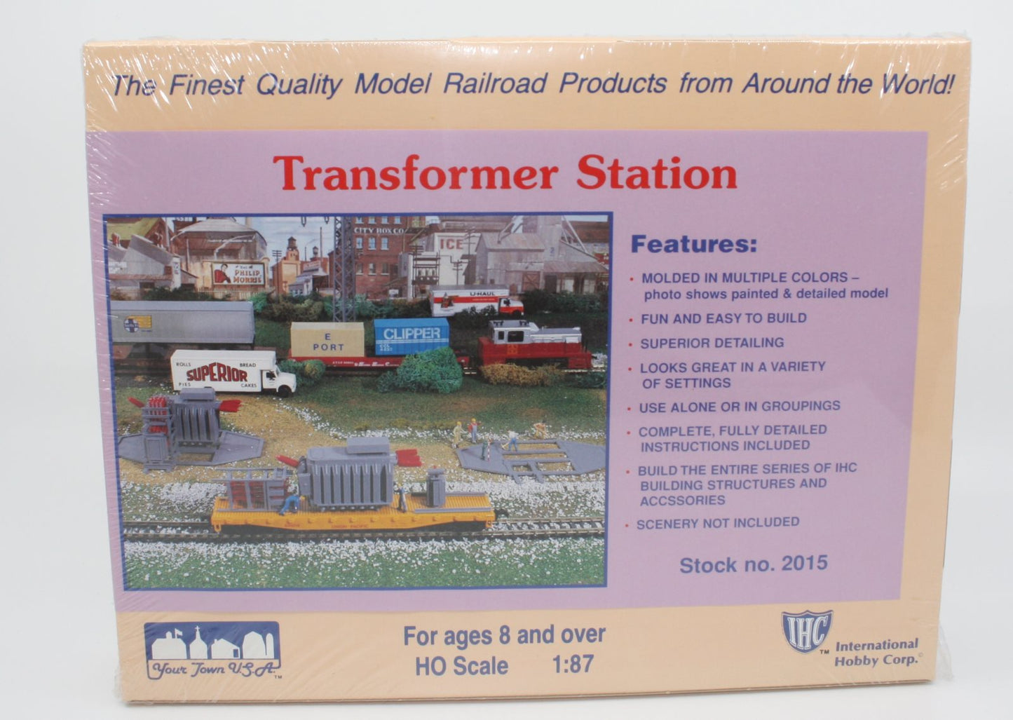 IHC 2015 HO Scale Transformer Station Plastic Model Kit
