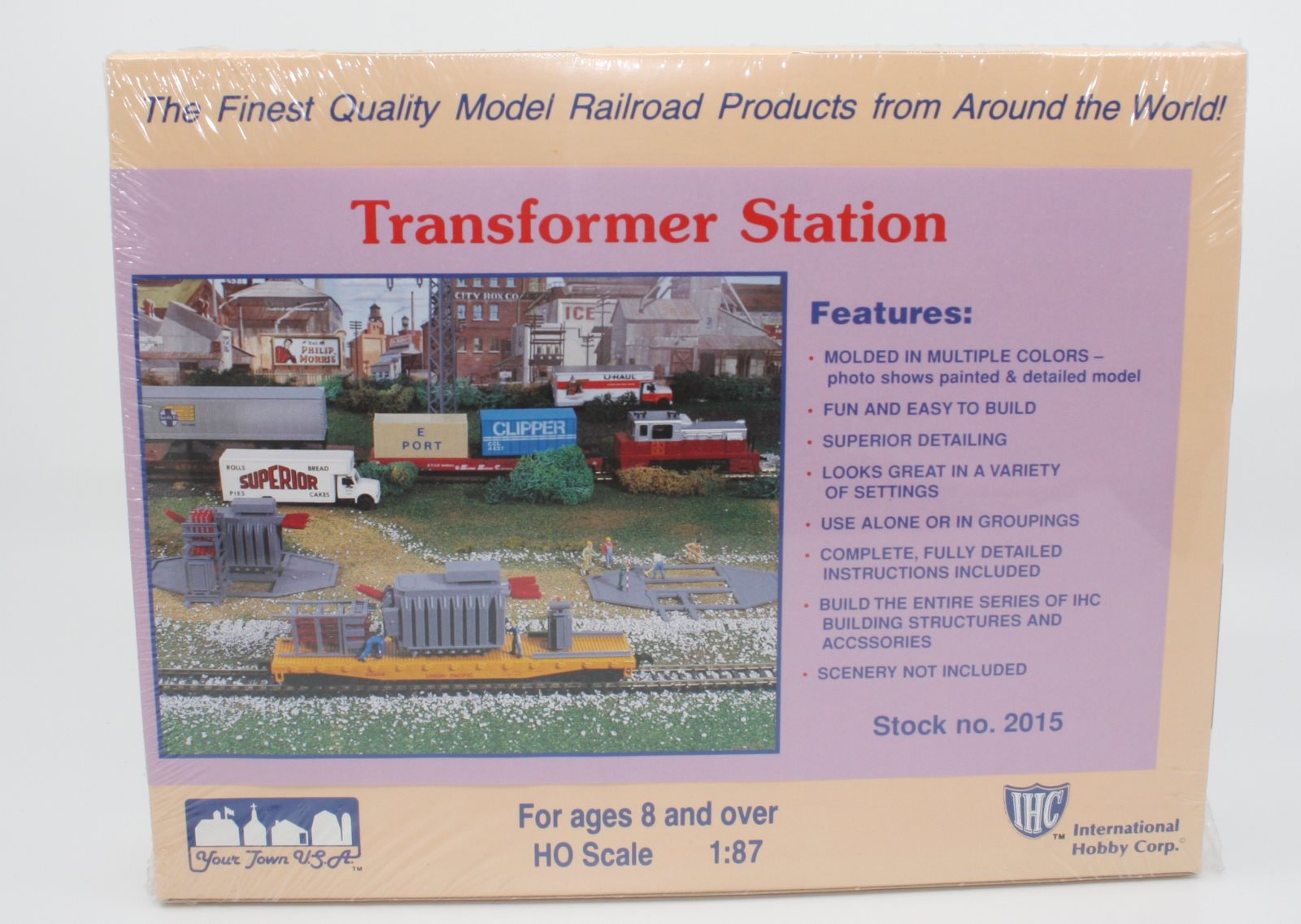 IHC 2015 HO Scale Transformer Station Plastic Model Kit