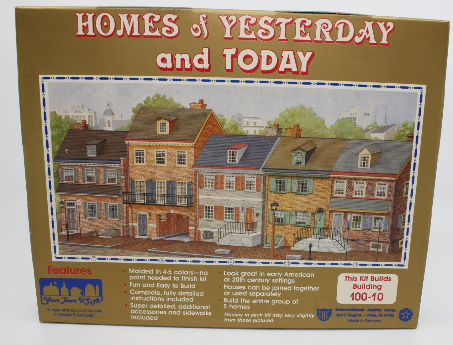 IHC 100-10 HO Homes of Yesterday and Today Pullman House Colonial Building Kit