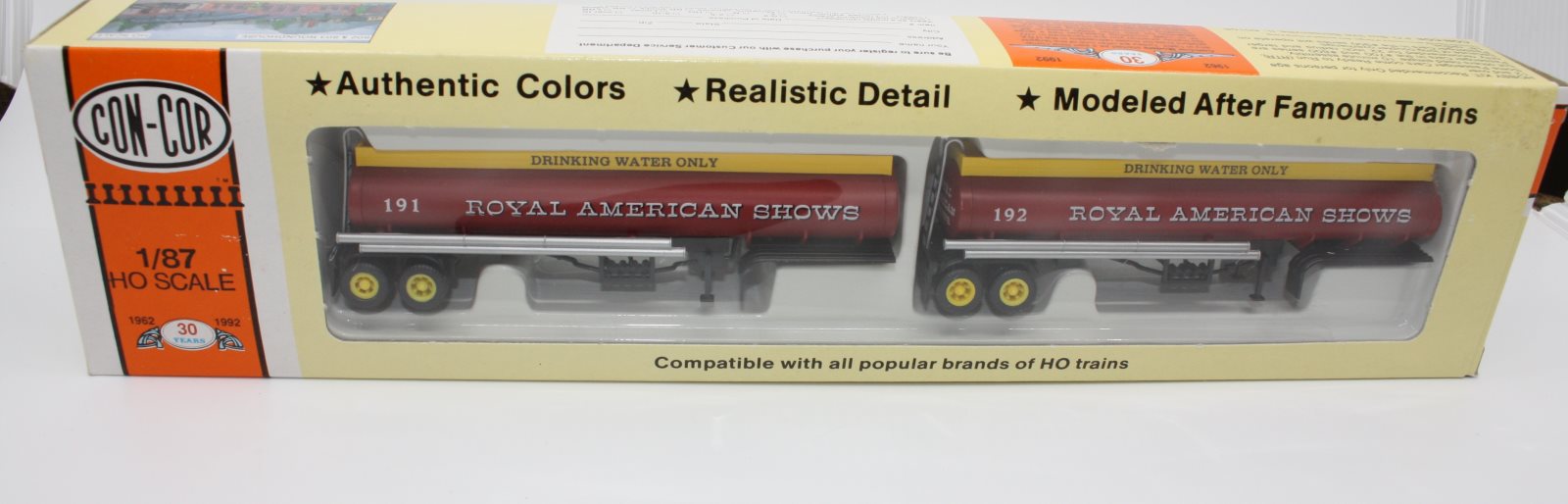 Con-Cor 8137 HO 39' Tanker Trailer Royal American Shows - Drinking Water