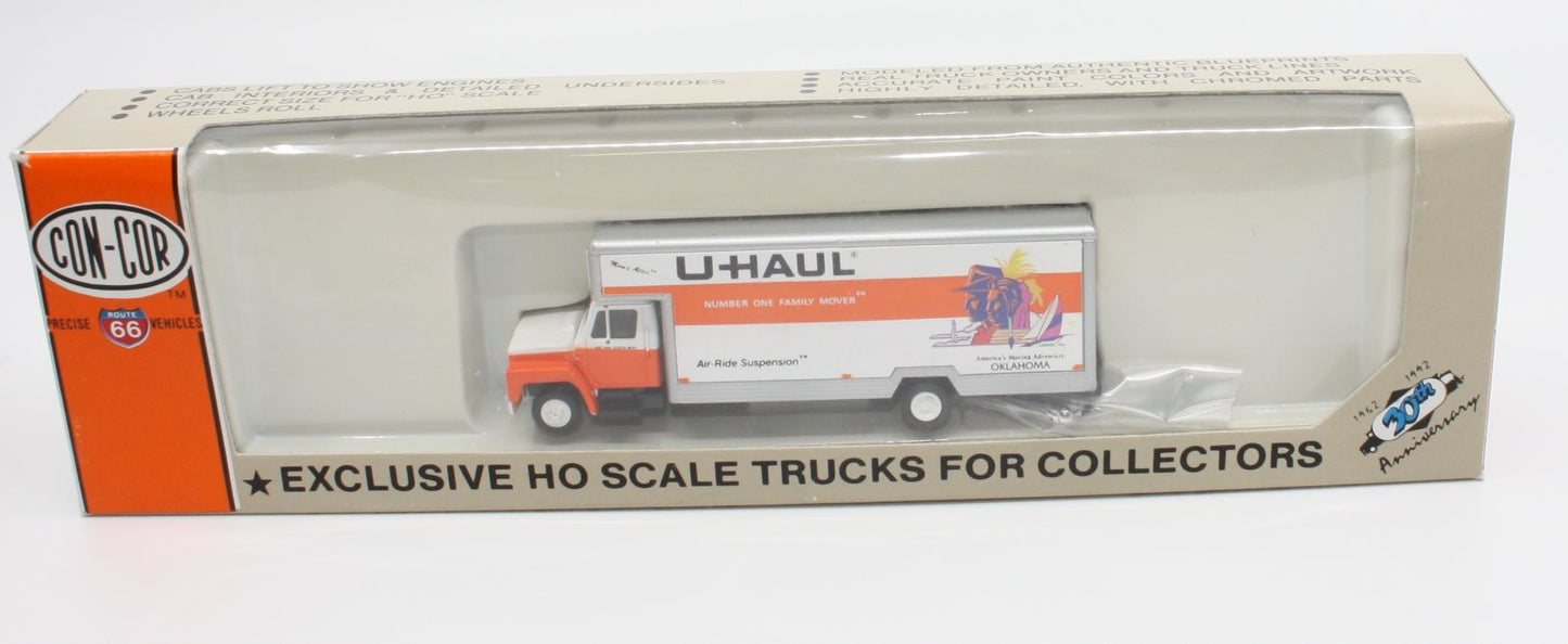 Con-Cor 0004-007015 HO Oklahoma 26' U-Haul Supermover Truck