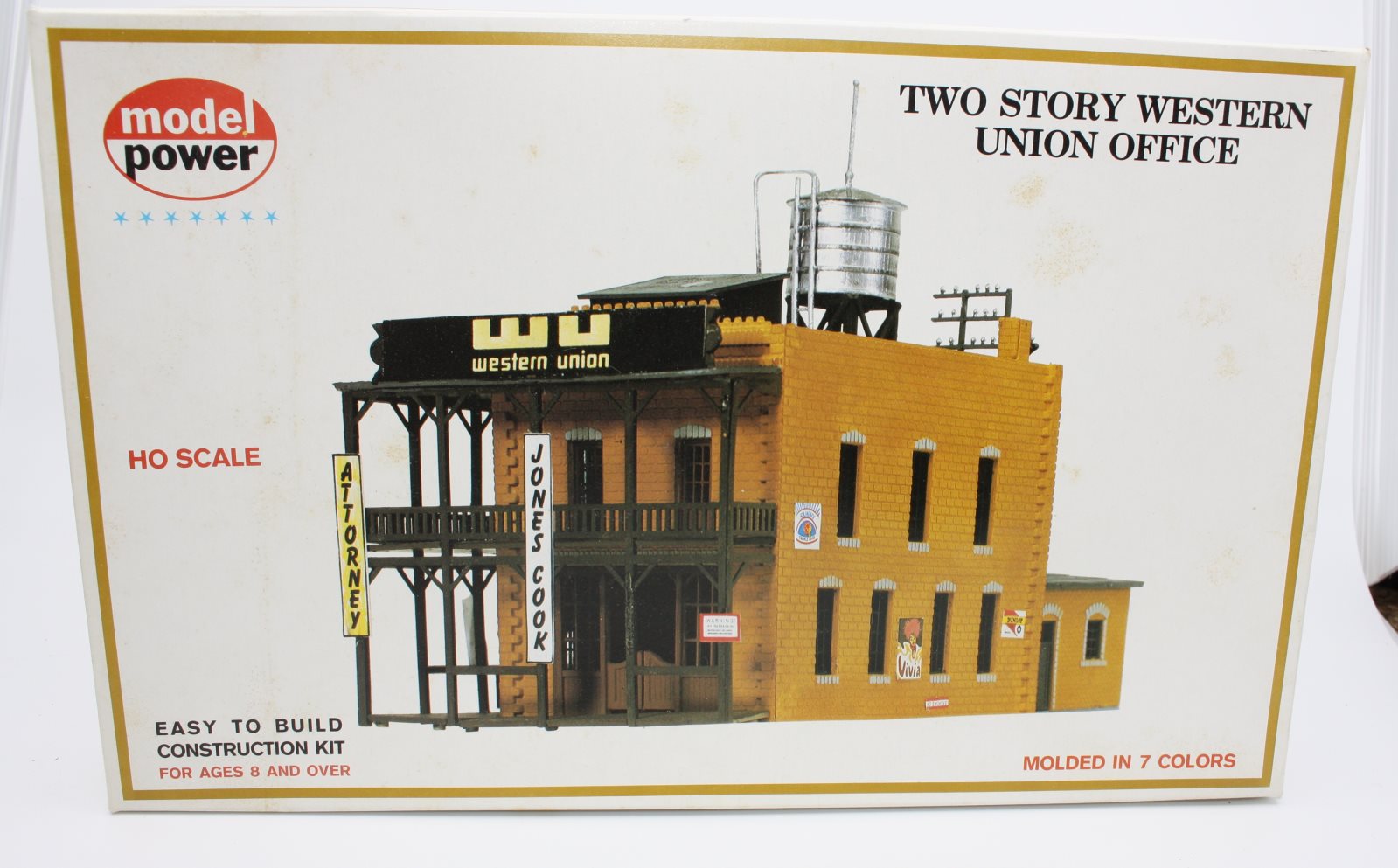 Model Power 452 HO Two Story Western Union Office Building Kit