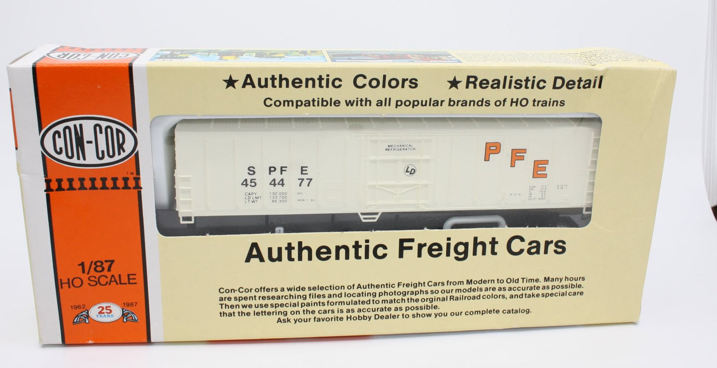 Con-Cor 0001-009804-6 HO 57' Mech Reefer PFE Car W/Orange/Black Lettering Kit