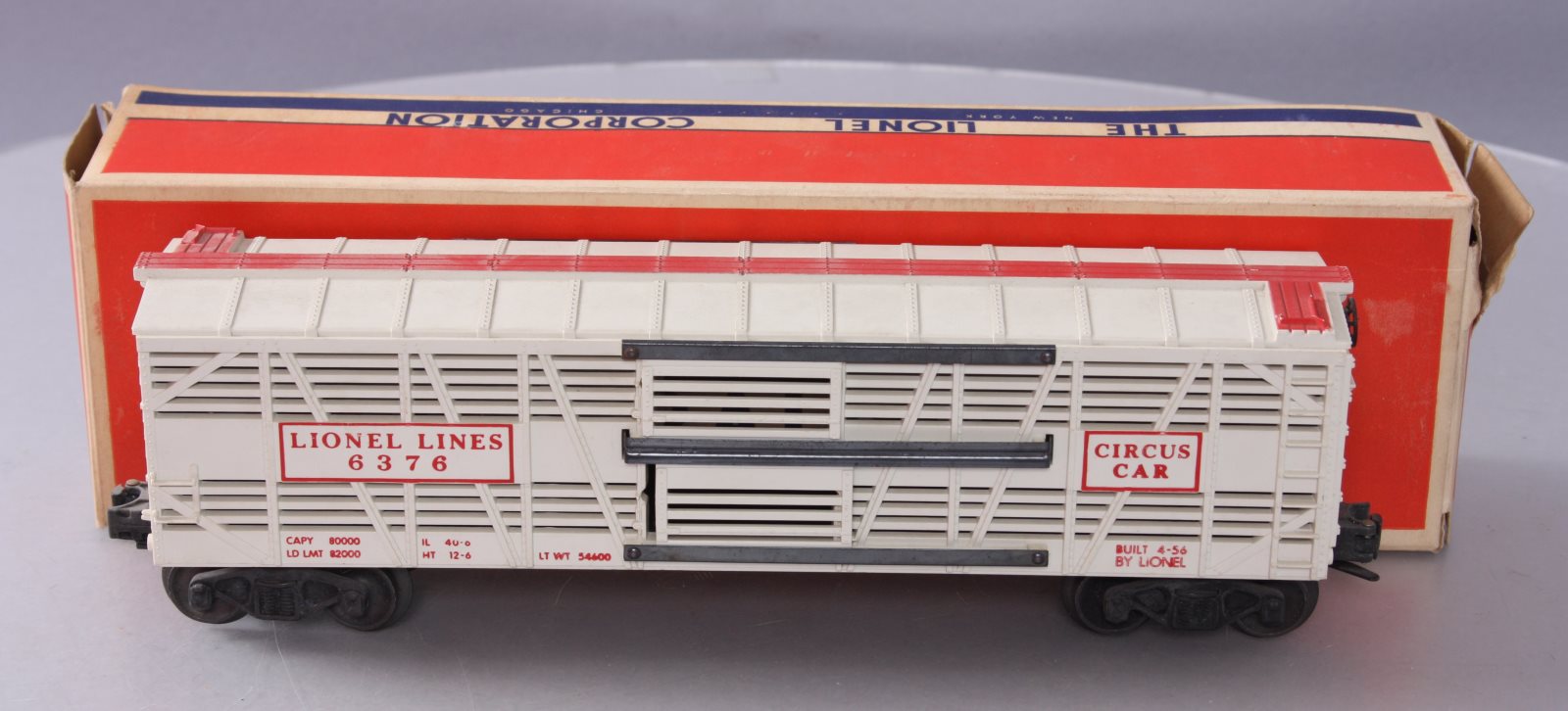 Lionel 6376 Vintage O Circus Stock Car