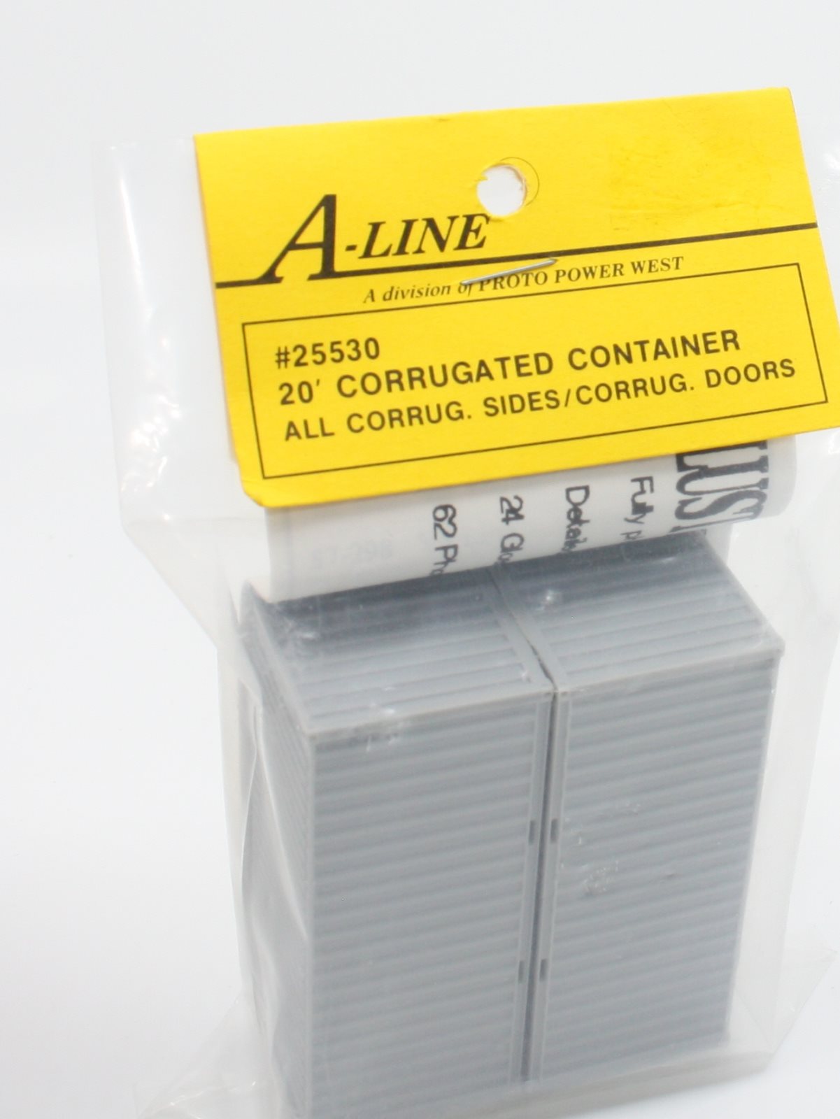 A-Line 25530 HO 20' Corrugated Containers Corrugated Sides & Doors (Pack of 2)
