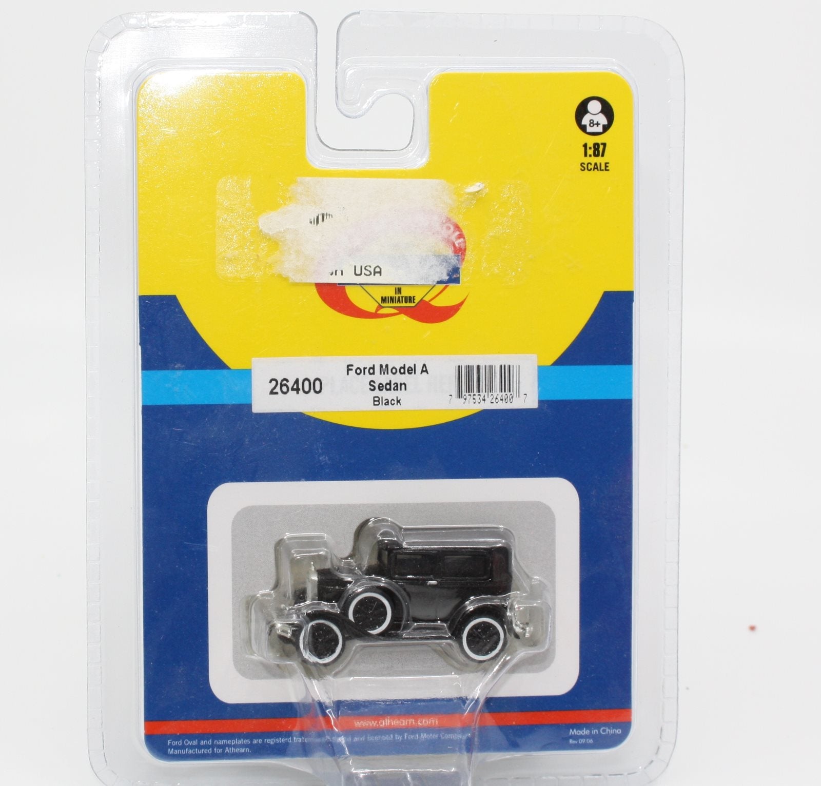 Athearn 26400 1: 87 HO Black Ford Model A Sedan Ready-to-Roll