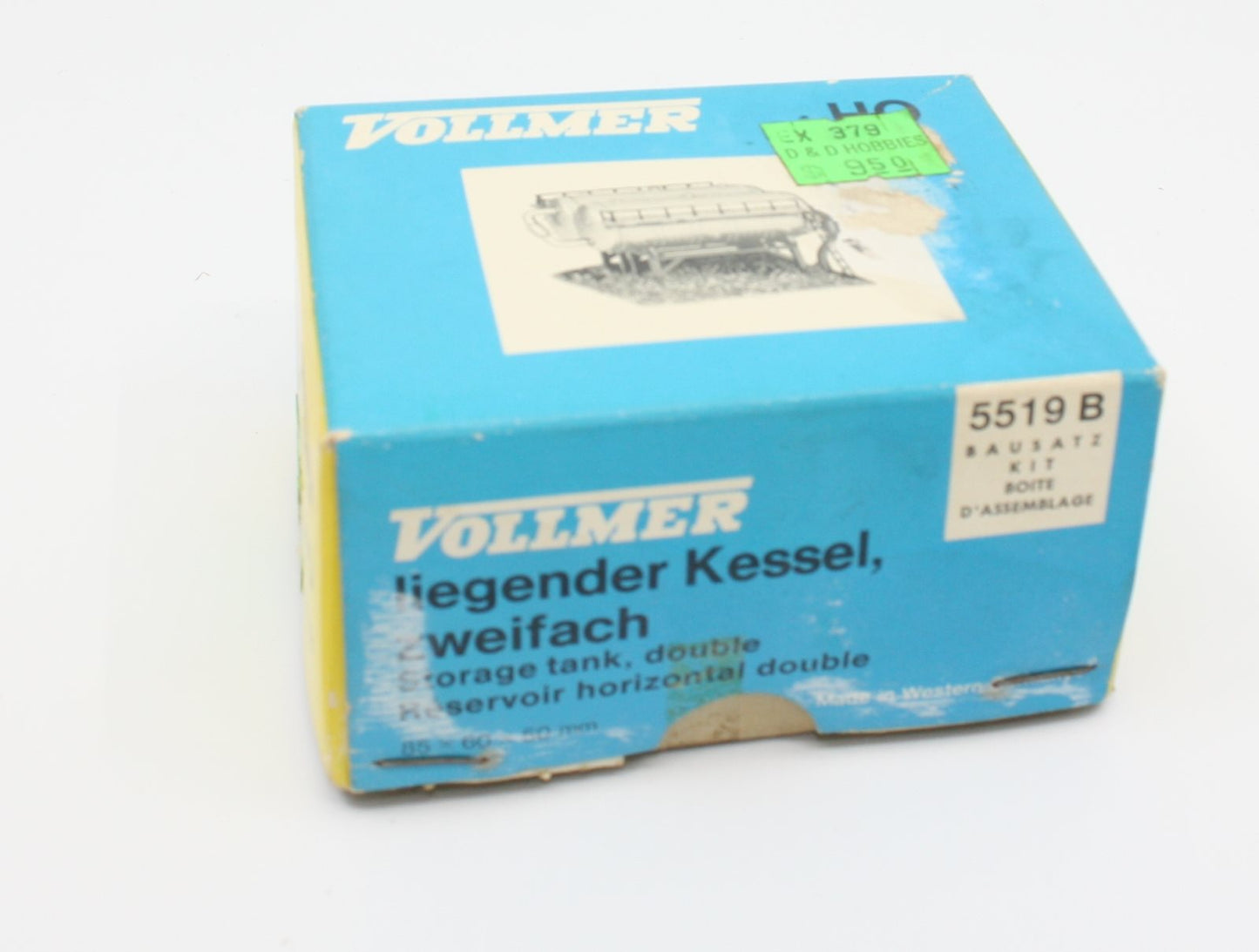 Vollmer 5519B HO Storage Tank, Double Kit