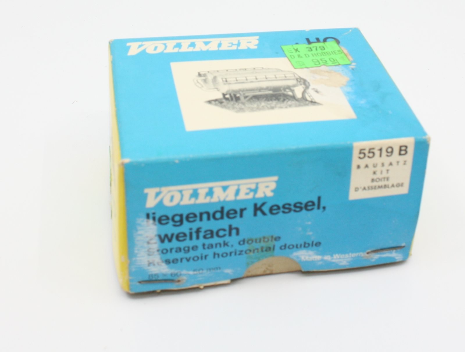 Vollmer 5519B HO Storage Tank, Double Kit