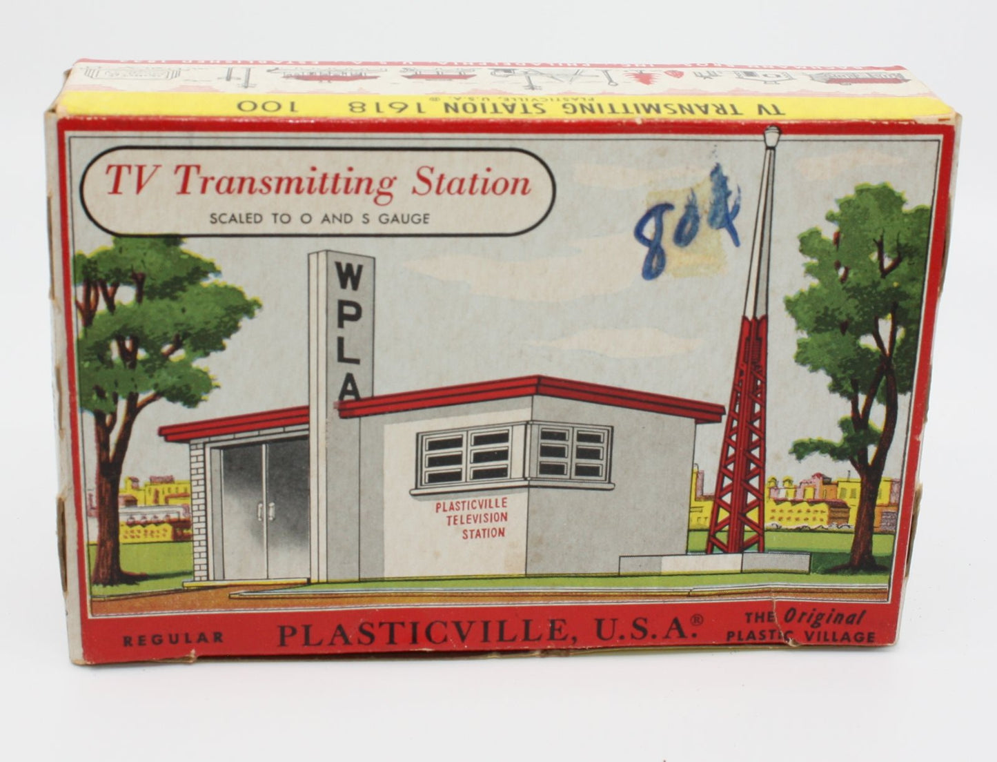 Plasticville 1618 Vintage O WPLA TV Transmitting Station Kit