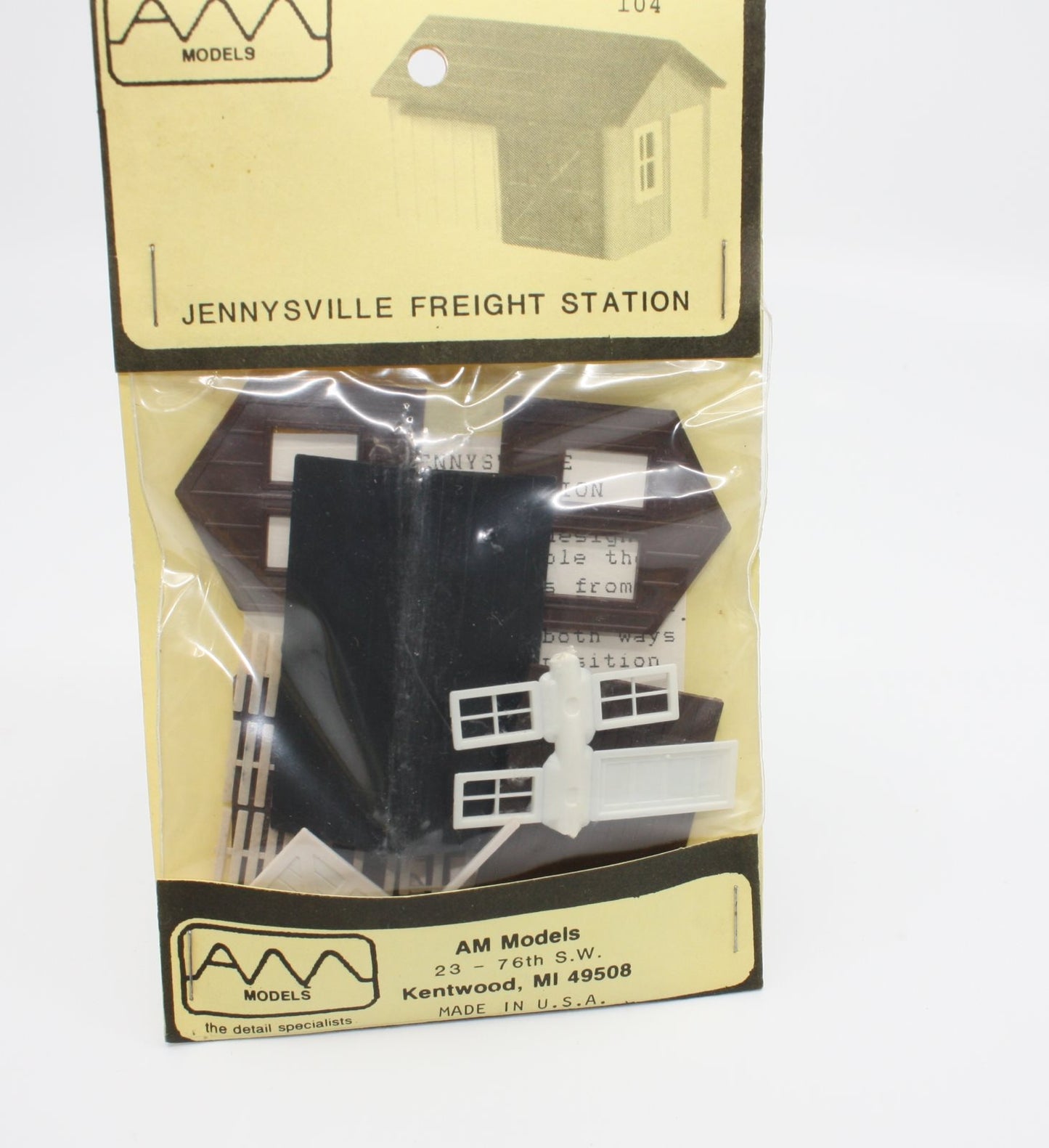 AM Models 104 HO Scale Jennysville Frieght Station Building Kit