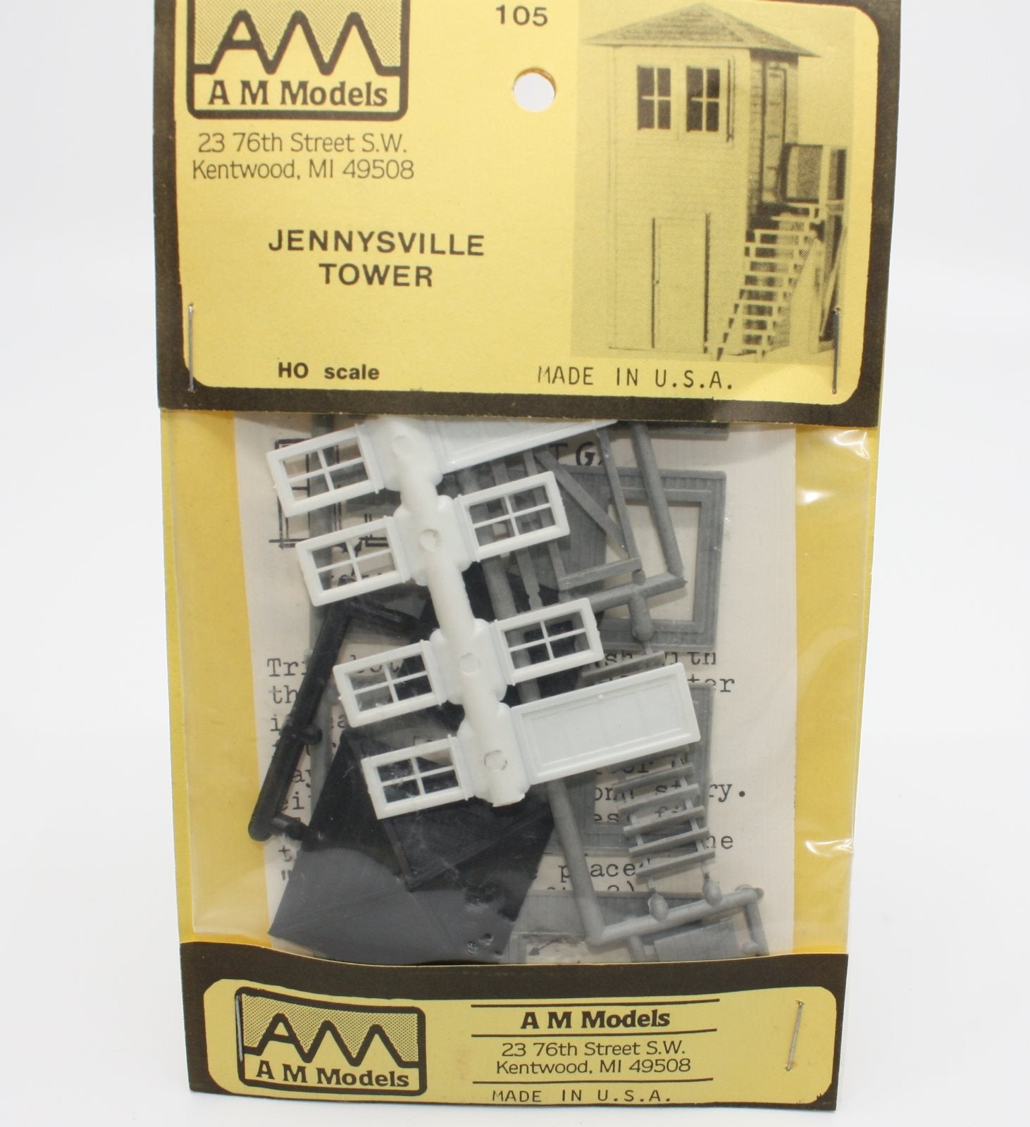 AM Models 105 HO Scale Jennyville Tower Building Kit