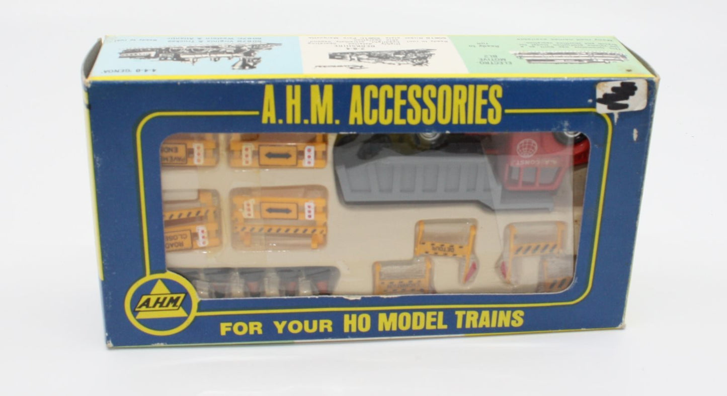 AHM 5615 HO Crossing Signals & Gates With 2 Autos