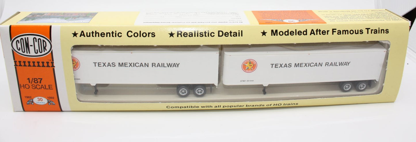 Con-Cor 0004-008203 HO 45' Rivet Side Dry Van Texas Mexican Railway (Pack of 2)